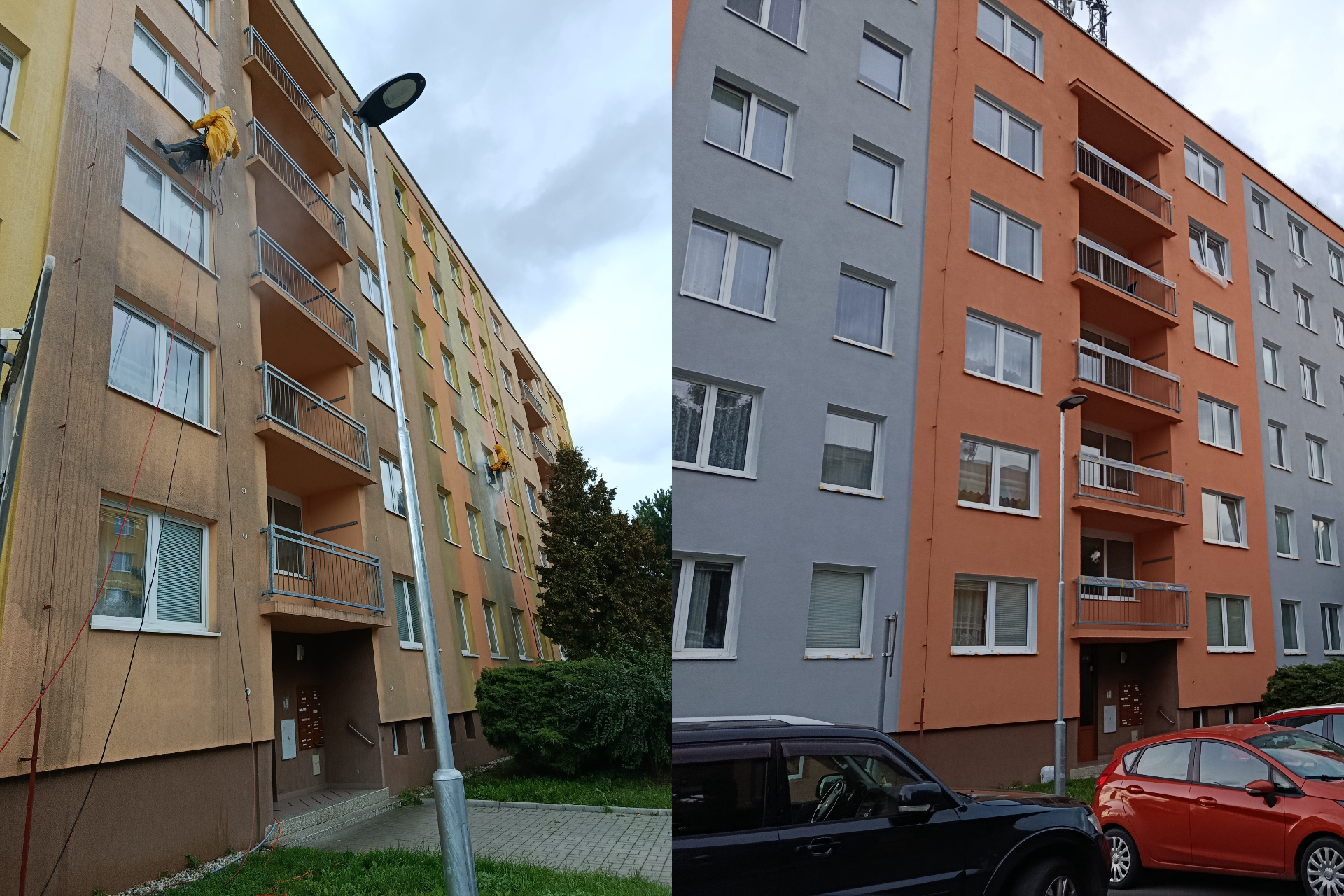 Kompletní renovace fasády bytového domu v Klatovech